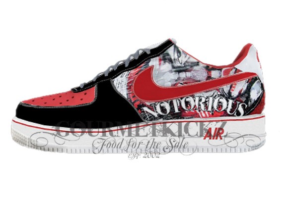 GourmetKickz Custom Notorious Tribute AF1 Series