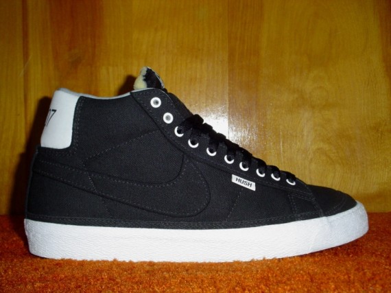 HUSH – Nike Blazer High – Black Canvas