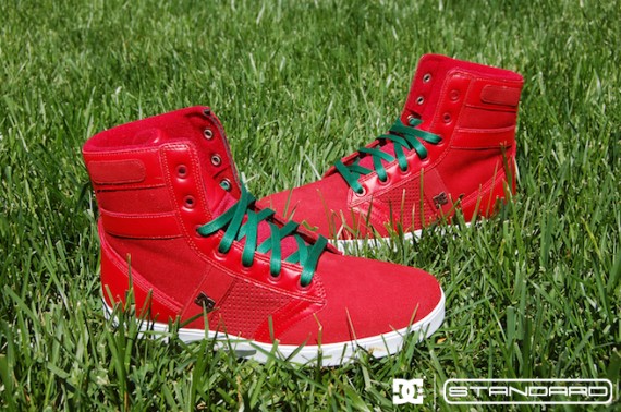 Standard x DC Shoes Admiral - True Red - Hunter Green