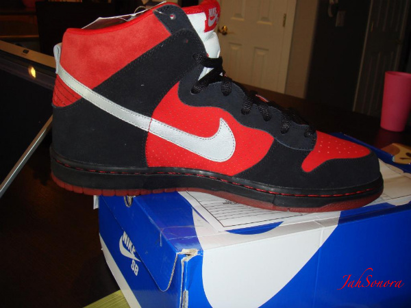 Nike SB Dunk High – Black – Red – Sample – Fall 2009