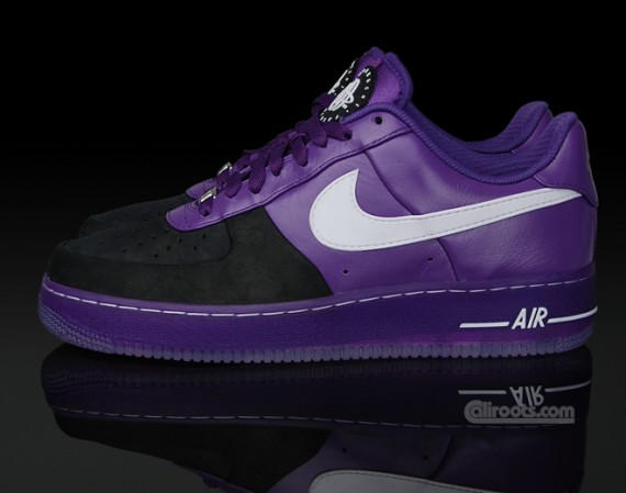 Nike Air Force 1 Supreme SP – Black – Purple – Huarache – Detailed Photos