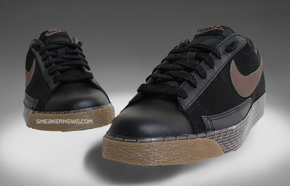 Nike Blazer Low Black Trails End Brown 01