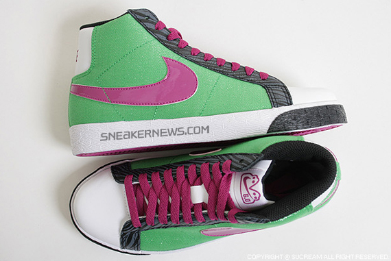 Nike Blazer Mid Hyper Verde Rave Pink 05