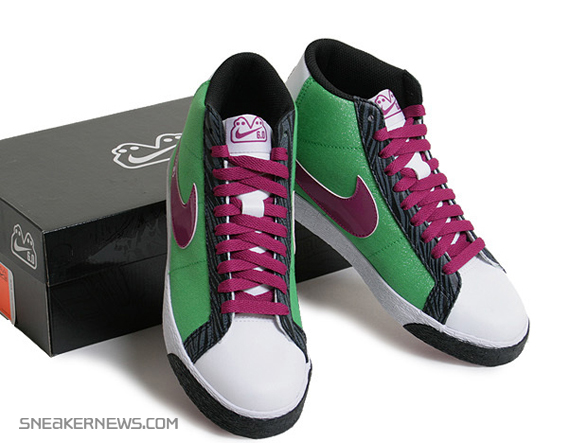 Nike Blazer Mid Hyper Verde Rave Pink 06