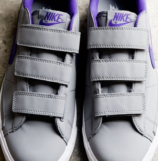 Nike Blazer Low AC – Grey – Purple – Velcro