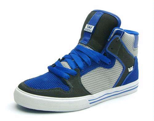 Supra Vaider - White - Black - Blue Mesh