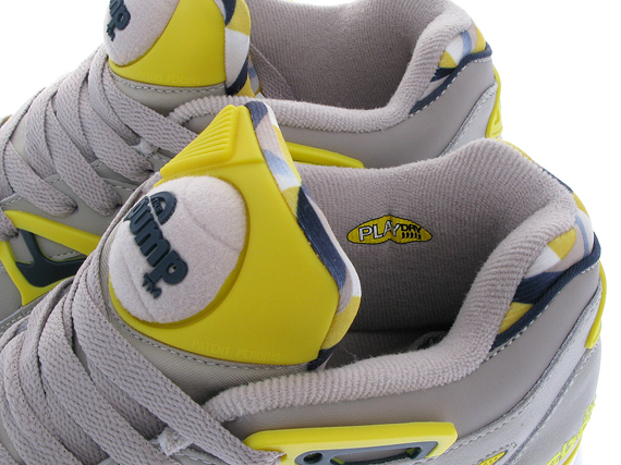 Reebok Pump Court Victory II - Grey - Navy - Yellow