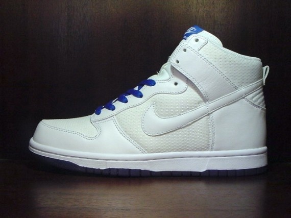 Nike Dunk High Premium – White – Blue