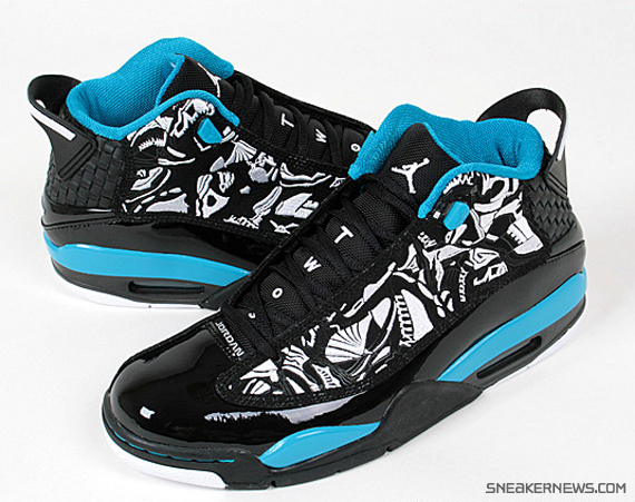 Air Jordan Dub Zero - Black - White - Laser Blue