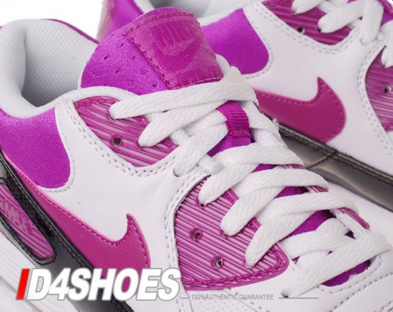 Nike Air Max 90 Huarache – White – Black – Magenta