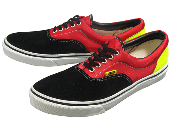 Vans Era - Red - Black - Reflective Neon