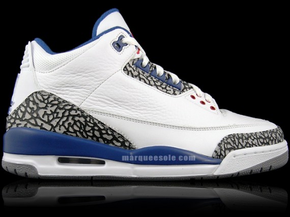 Air Jordan III - True Blue - White - Cement Grey