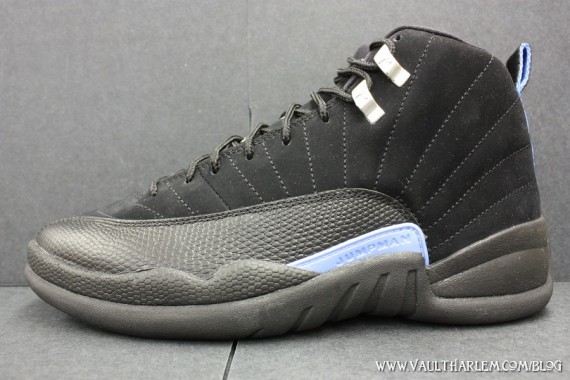 Air Jordan XII (12) 'Nubuck' - Black - University Blue