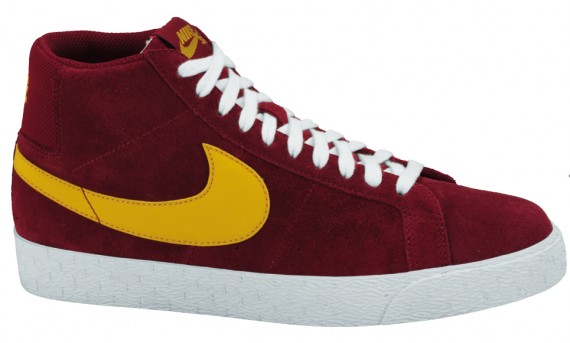 Nike SB Blazer High – USC – Team Red – Yellow Ochre – November 2009