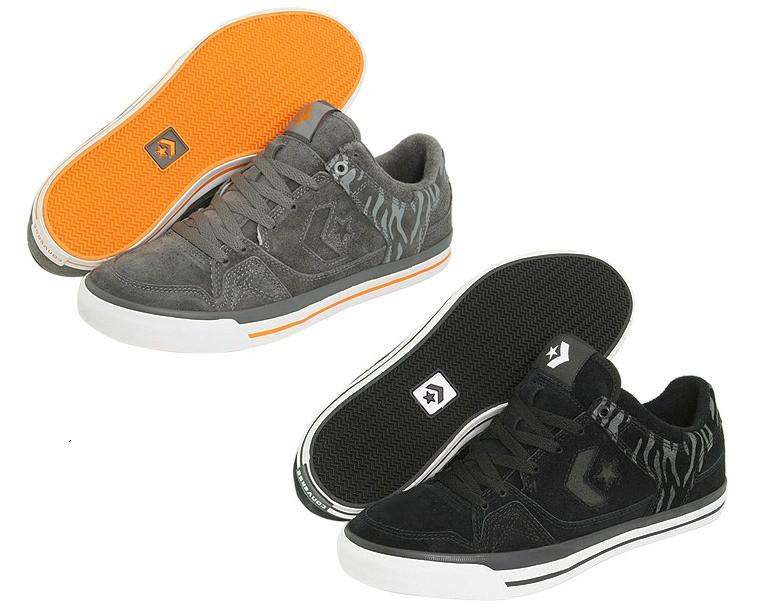 Converse Coolidge - Tiger Stripes - Black + Charcoal