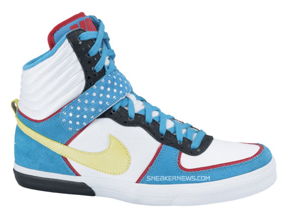 Nike WMNS Aero Flight High LE - Light Blue - White - Red