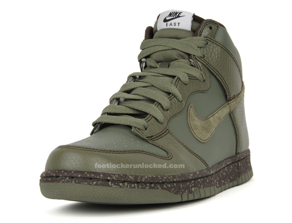 Nike Dunk High East - Urban Haze - Baroque Brown - December '09