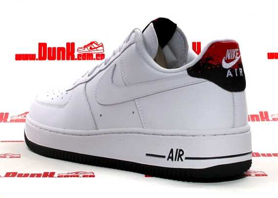 Nike Air Force 1 - White - Hot Red - Black