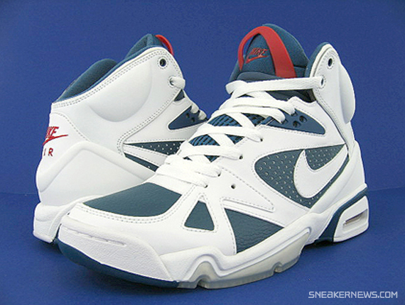 Nike Air Hoop Structure LE - White - Navy - Red - Available