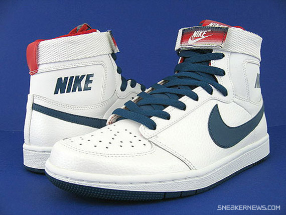 Nike Dynasty High LE – White – Navy – Red