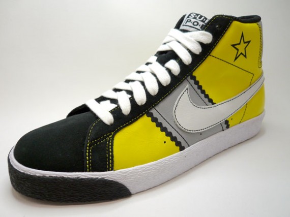 Nike SB x Sub Pop – Blazer Elite – Zest – White