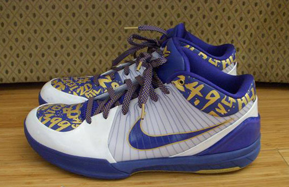 Nike Zoom Kobe IV - 61 Points Edition - NBA Finals - Game Worn by Kobe Bryant