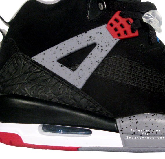 Air Jordan Spiz’ike – Black – Varsity Red – Cement – A Closer Look