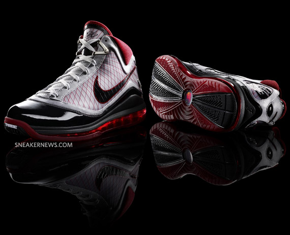 Nike Air Max LeBron VII - White - Black - Red