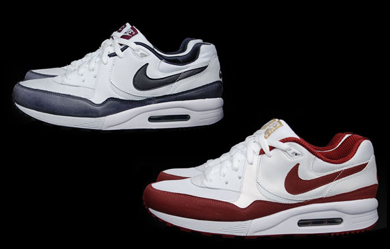 Nike Air Max Light - White - Navy Blue + White - Red