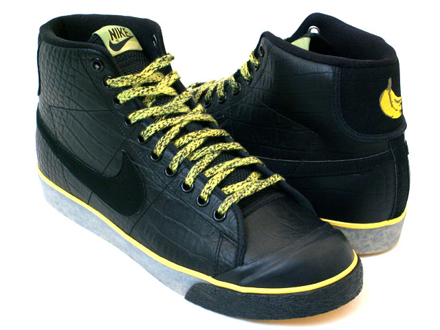 Nike All Court Mid Premium - Black - Yellow - Banana