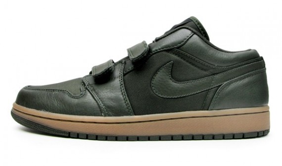 Air Jordan 1 Velcro Low - Black - Gum