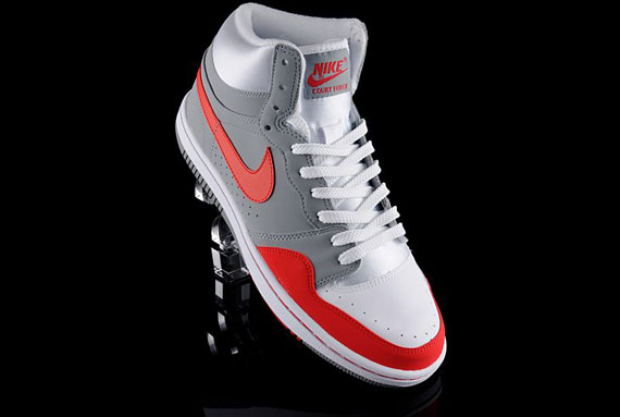 Nike Court Force High – White – Grey – Red