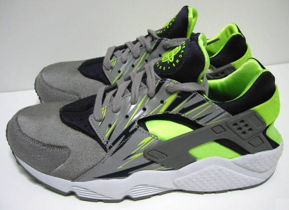 Nike Air Huarache - Light Charcoal - Volt - Dark Obsidian - Unreleased Sample