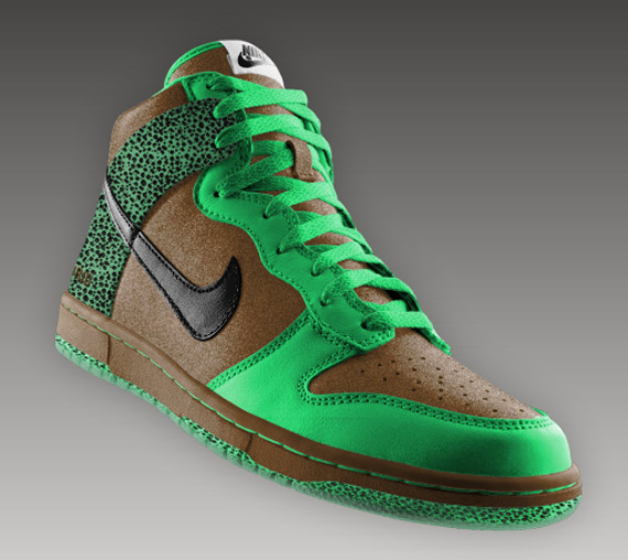 Nike Dunk High + Low - Safari Print and Clear Sole Options Now Available on Nike iD