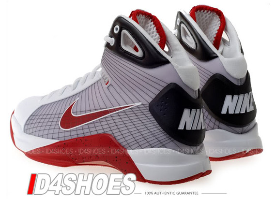 Nike Hyperdunk GS - White - Varsity Red - Black