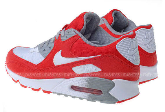 Nike WMNS Air Max 90 - Challenge Red - White - Medium Grey