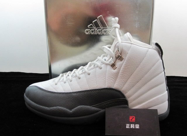 Air Jordan XII (12) Retro – White – Flint Grey – Sample
