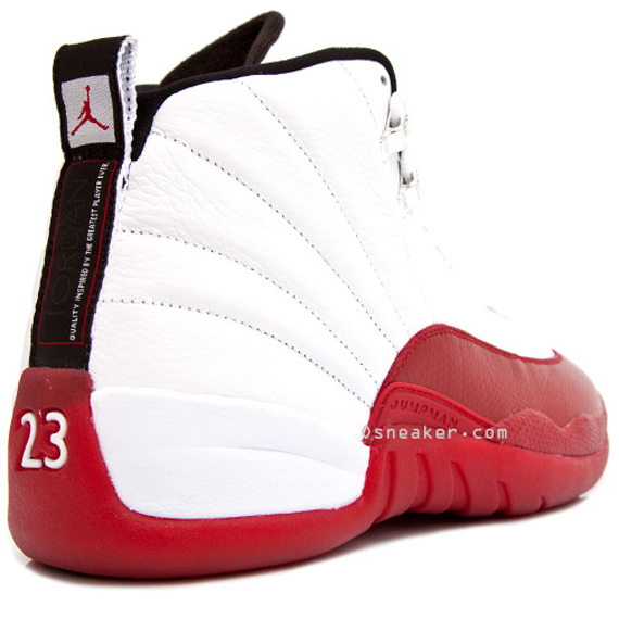 Air Jordan XII (12) - White - Varsity Red - Black