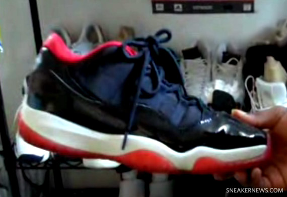 Air Jordan XI (11) Low – Black – Red – Unreleased Sample