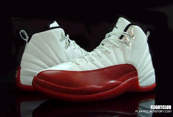 Air Jordan XII (12) - White - Varsity Red - Black - Detailed Images