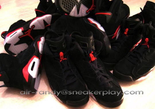 Air Jordan VI (6) – Black – Varsity Red – New Photos