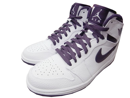 Air Jordan 1 Retro High – Grand Purple – White