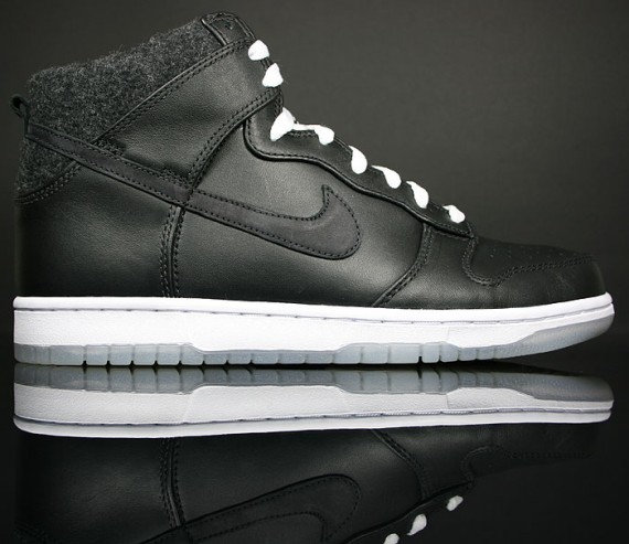 Nike Dunk High Premium – Black – White – Wool