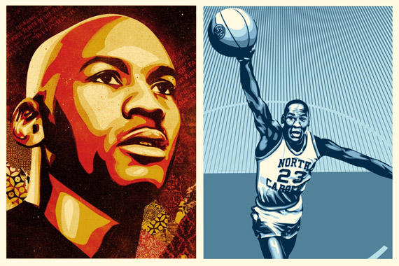 Shepard Fairey x Upper Deck x Michael Jordan - Hall of Fame Portraits