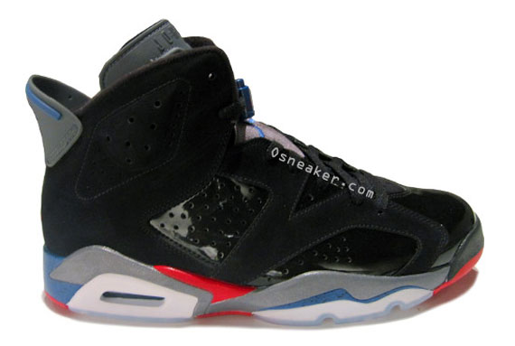 Air Jordan VI (6) - Black - Metallic Silver - Red - Blue - New Images