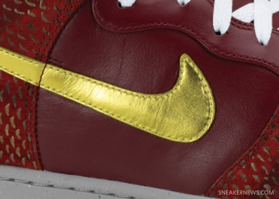 Eddie Cruz x Nike Dunk High Supreme West – Team Red – Metallic Gold