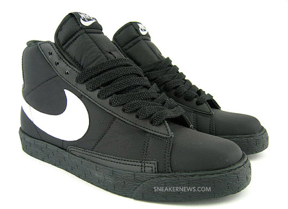 Nike Blazer High - Black - White - Nylon