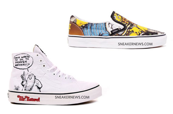 R. Crumb x Vans – Sk8-Hi + Slip-On