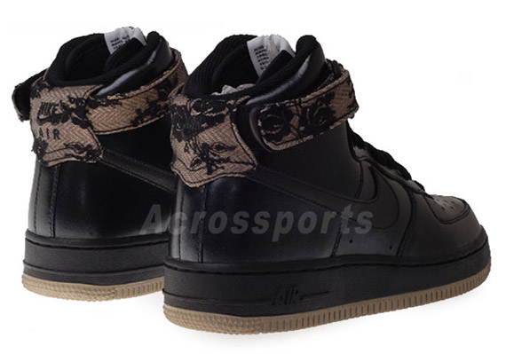 Nike WMNS Air Force 1 High - Black - Gum - Light Brown