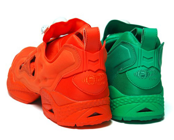 BEAMS x Reebok Pump Fury – Orange + Green